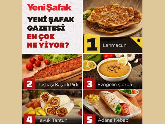 Yeni Şafak’ta lahmacunun eşlikçisi pide...