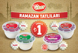 Eker Ramazan tatlıları sadece 1 lira!