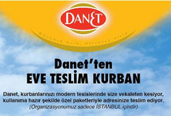 Danet kurbanı evlere getiriyor