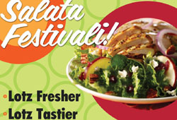 Schlotzsky’s salata festivali başladı