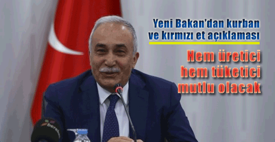 Bakan'dan flaş et sorunu açıklaması