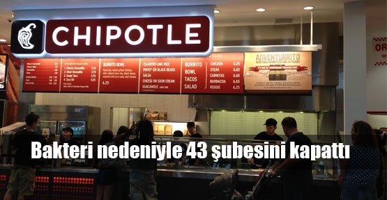 Chipotle'ın ürünlerinde bakteri çıktı