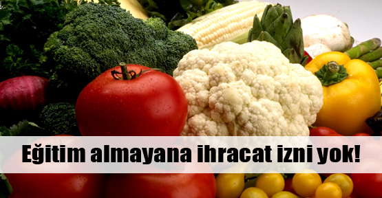 Eğitime katılmayana ihracat izni yok