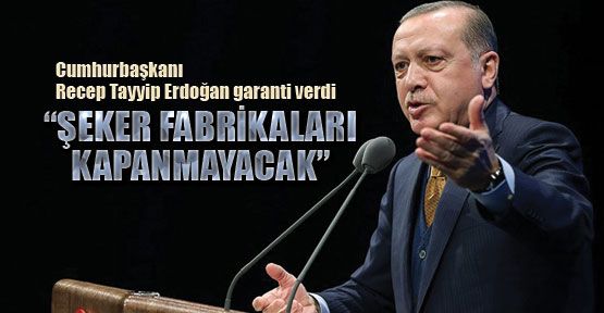 Erdoğan'dan flaş şeker açıklaması