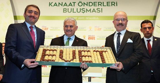 Evet kampanyasına Baklavalı destek