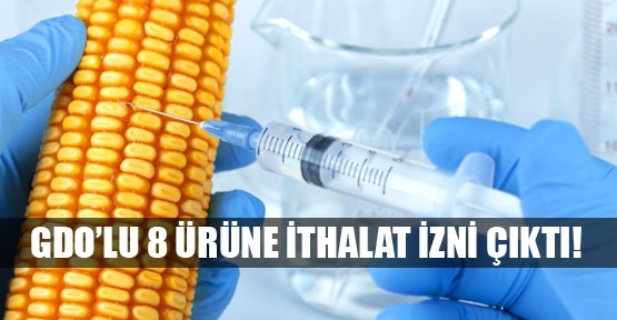 GDO'lu 8 ürüne ithalat izni!