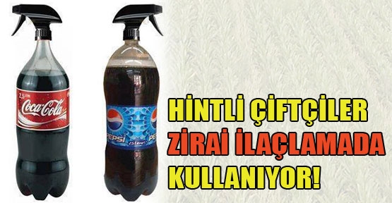 Tarım ilacı niyetine kola kullanıyorlar