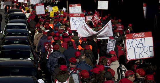 İspanya'da Coca Cola işçileri grevde