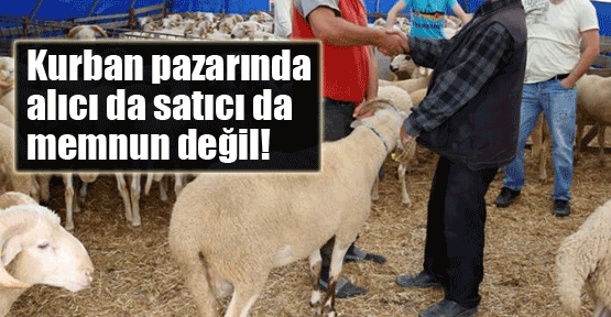 Kurban pazarlarında mutsuzluk hakim