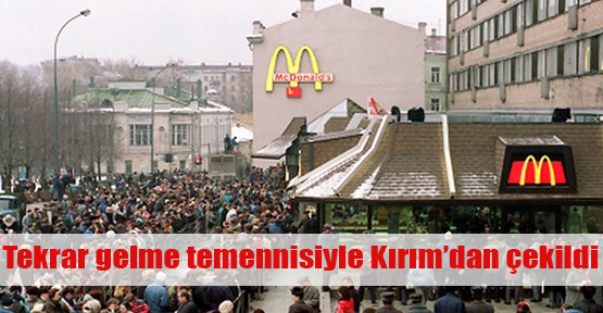 McDonald’s Kırım'da kepenk indirdi
