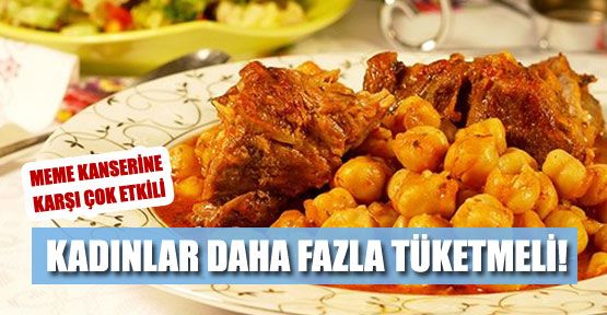 Nohut sofrada daha fazla bulunmalı