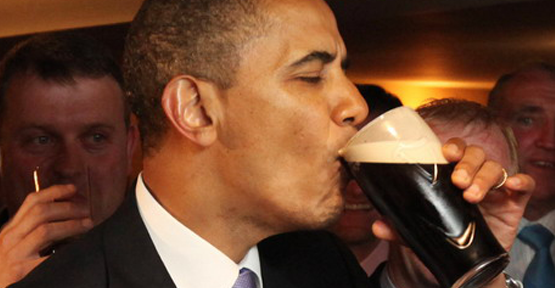 Obama'nın karizmasına bira lekesi!