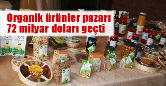 Organik pazarı 72 milyar doları geçti