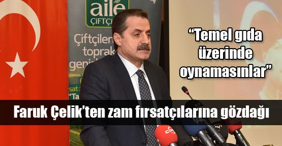 Temel gıda üzerinde oynamayın!