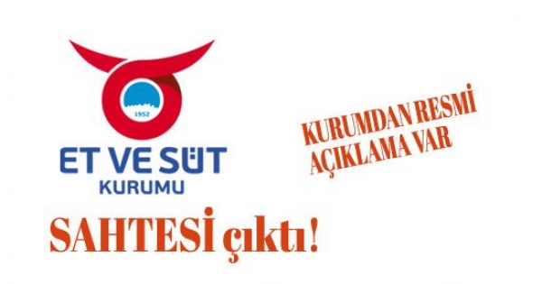 &quot;Sahte&quot; Et ve Süt Kurumu�na dikkat!