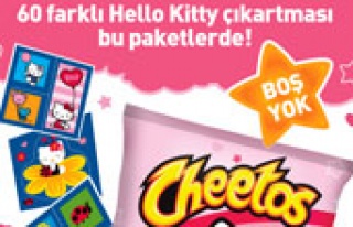 Hello Kitty şimdi Cheetos paketlerinde