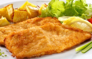 Çıtır kaplamalı piliç schnitzel