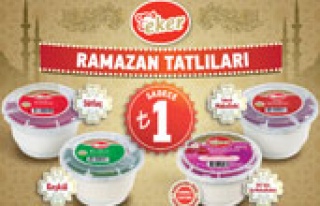 Eker Ramazan tatlıları sadece 1 lira!