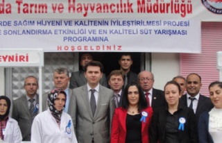 Hijyenik ve kaliteli süt için yarıştılar