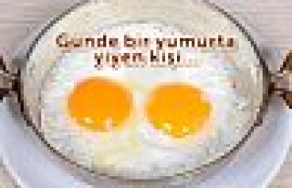 Günlük bir yumurta yiyen kişi