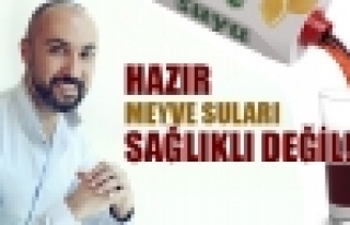 Hazır meyve suları sağlıklı değil!