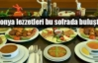 Konya lezzetleri bu sofrada buluştu