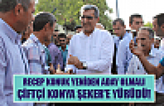 Konya Recep Konuk için ayakta!