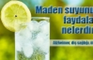 Günde en az iki şişe maden suyu