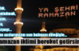 Ramazan geldi hoş geldi