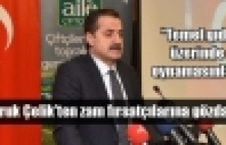 Temel gıda üzerinde oynamayın!