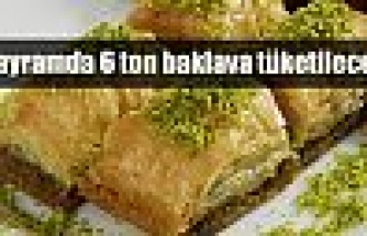 Bayramda 6 ton baklava tüketilecek