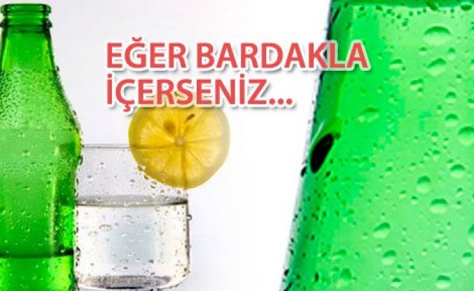 Sodayı bardakla içmeyin