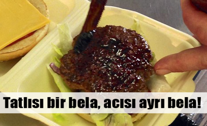 Bu hamburger imza ile tüketiliyor