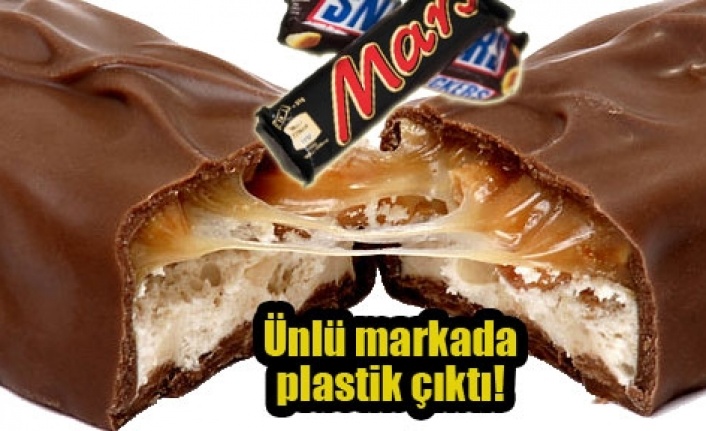 Çikolatadan plastik madde çıktı