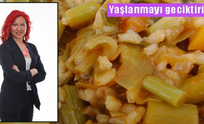 Pırasa yaşlanmayı geciktiriyor