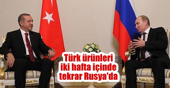 Türk ürünleri iki hafta içinde Rusya'da